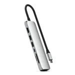 Satechi USB-C Docking Station με HDMI 4K PD Ethernet Ασημί (ST-P7SS) - Image 3