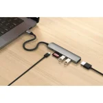 Satechi ST-P6SM USB-A / USB-C Docking Station με HDMI 4K PD Γκρι - Image 4