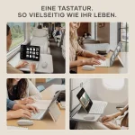 Satechi Ασύρματο Bluetooth Πληκτρολόγιο για Tablet Αγγλικό US Μπεζ ST-KOTGW-EN - Image 10