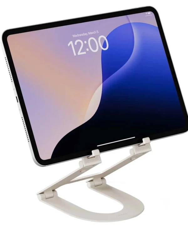 Twelve South Foldable Adjustable Desktop Curve Mini Dune Support Tablet Ipad Silver TS-2564