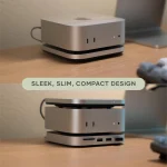 Satechi Ultra-slim Aluminum Type-C USB-C Docking Station με Ασημί ST-EU4SNSS - Image 9
