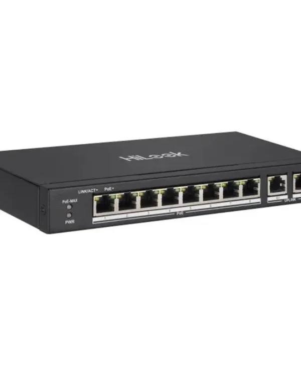Hikvision HiLook NS-0310P-60 Unmanaged L2 PoE+ Switch με 10 Θύρες Ethernet
