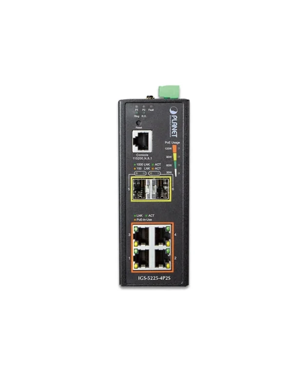 Planet IGS-5225-4P2S Managed L2 PoE+ Switch με 4 Θύρες Gigabit (1Gbps) Ethernet και 2 SFP Θύρες 1624621