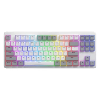 HATOR Rockfall 3 Ασύρματο Gaming Μηχανικό Πληκτρολόγιο Tenkeyless με Hator Aurum Orange διακόπτες και RGB φωτισμό (Αγγλικό US) Λευκό 29052