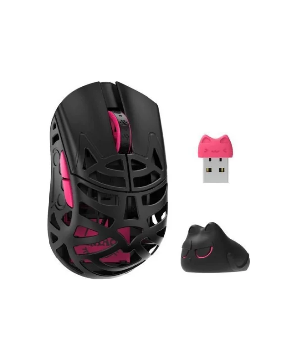 WLmouse Beast Miao Ασύρματο & Ενσύρματο Ποντίκι Magnesium Black GAMO-1360