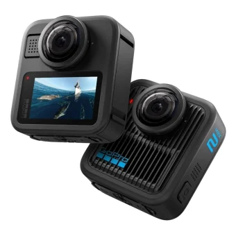 GoPro Max 2 Action Camera 5K Λήψης 360° Υποβρύχια με Οθόνη Αφής 1.82" και Wi-Fi Μαύρη 7413-036