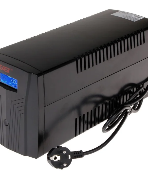 East AT-UPS1200BK-LCD UPS Line-Interactive 1200VA 720W με 3 Schuko Πρίζες