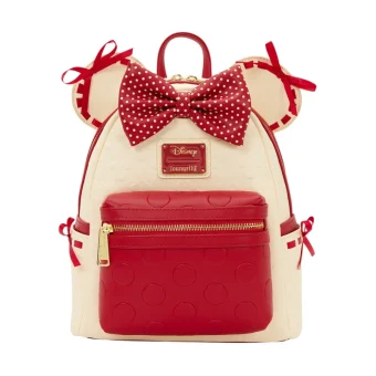 Loungefly Παιδική Τσάντα Πλάτης Κόκκινη Disney Minnie Mouse Rock Dots Mini WDBK4387