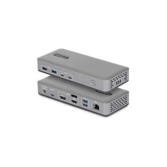 StarTech USB-C Docking Station με HDMI/DisplayPort 4K PD Ethernet Γκρι (199UE-USBC-DOCK)