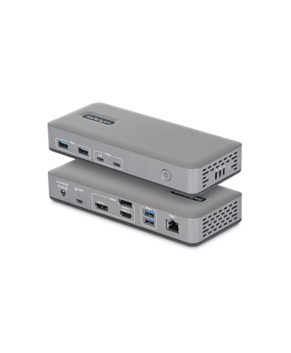 StarTech USB-C Docking Station με HDMI/DisplayPort 4K PD Ethernet Γκρι (199UE-USBC-DOCK)