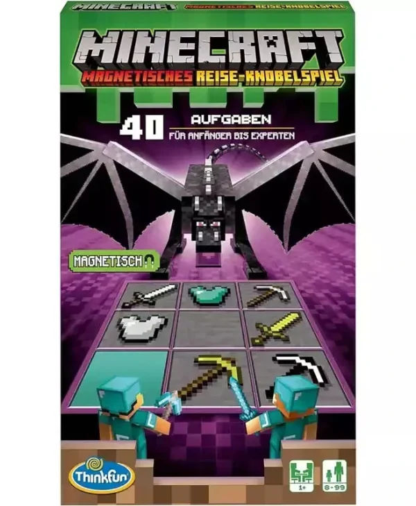 Επιτραπέζιο Παιχνίδι Minecraft – Das Magnetische Reisespiel για 1+ Παίκτες 8+ Ετών (GER) Think Fun 76402