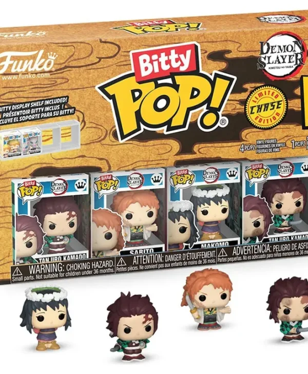 Funko Bitty Pop! Animation: Demon Slayer - Tanjiro Kamado, Sabito, Makomo, Mystery Glows in the Dark 4τμχ 86952