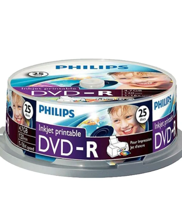 Philips DM4S6B25F Εγγράψιμα DVD-R 16x 4.7GB Cake Box 25τμχ DM4S6B25F/00