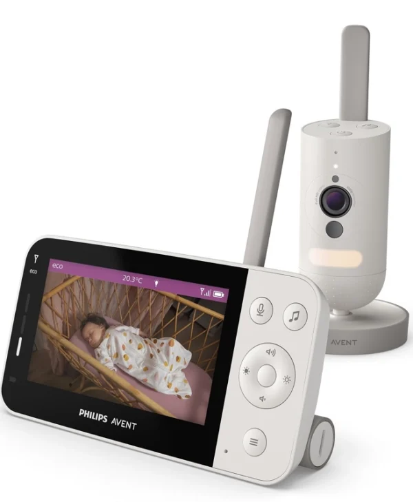 Philips Ασύρματη Ενδοεπικοινωνία Μωρού με Κάμερα & Οθόνη 4.3" , Αμφίδρομη Επικοινωνία & Νανουρίσματα SCD921/26