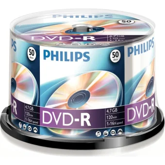 Philips DM4S6B50F Εγγράψιμα DVD-R 16x 4.7GB Cake Box 50τμχ DM4S6B50F/00