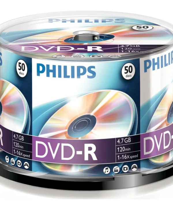 Philips DM4S6B50F Εγγράψιμα DVD-R 16x 4.7GB Cake Box 50τμχ DM4S6B50F/00