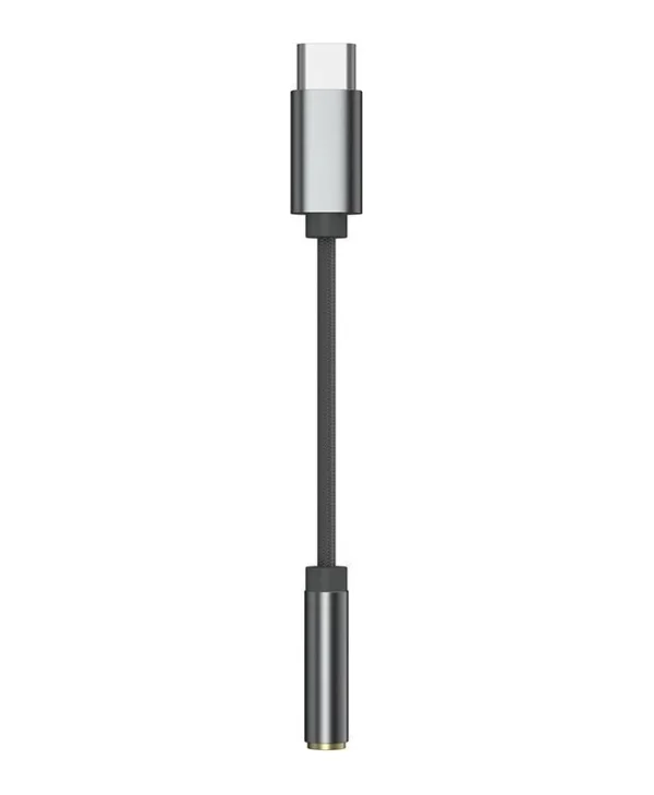 KZ USB 2.0 Cable USB-C male - 3.5mm Γκρι 0.11m AM01