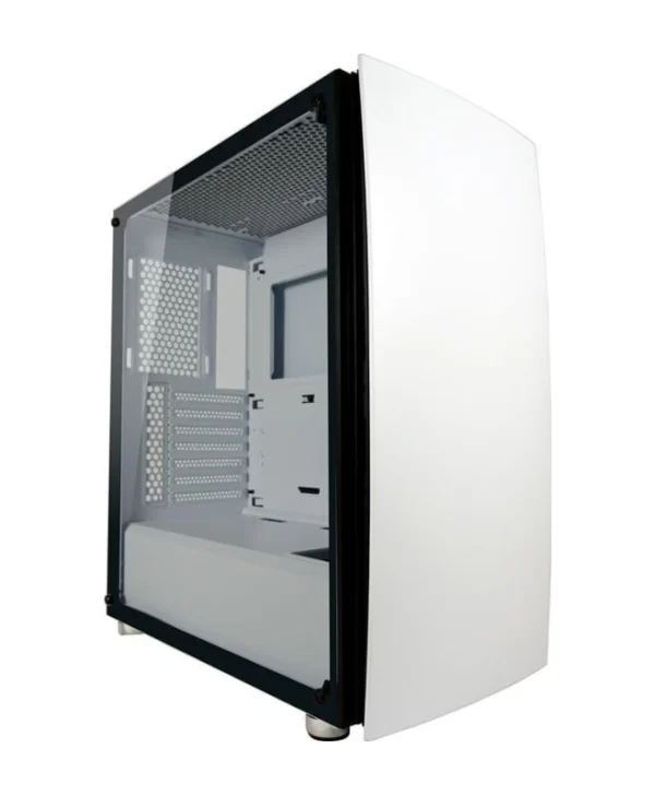 LC-Power Bright Sail X Gaming Midi Tower Κουτί Υπολογιστή με Πλαϊνό Παράθυρο Λευκό LC-713W-ON