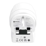 Skross United Kingdom Type G Travel Adapter Usb-a Usb-c 20w White 1.500283-E - Image 3