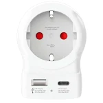 Skross United Kingdom Type G Travel Adapter Usb-a Usb-c 20w White 1.500283-E - Image 4