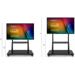 Viewsonic Vb-stnd-001-2c Βάση Τηλεόρασης Δαπέδου έως 98" και 150kg VB-STND-001-2C - Image 3