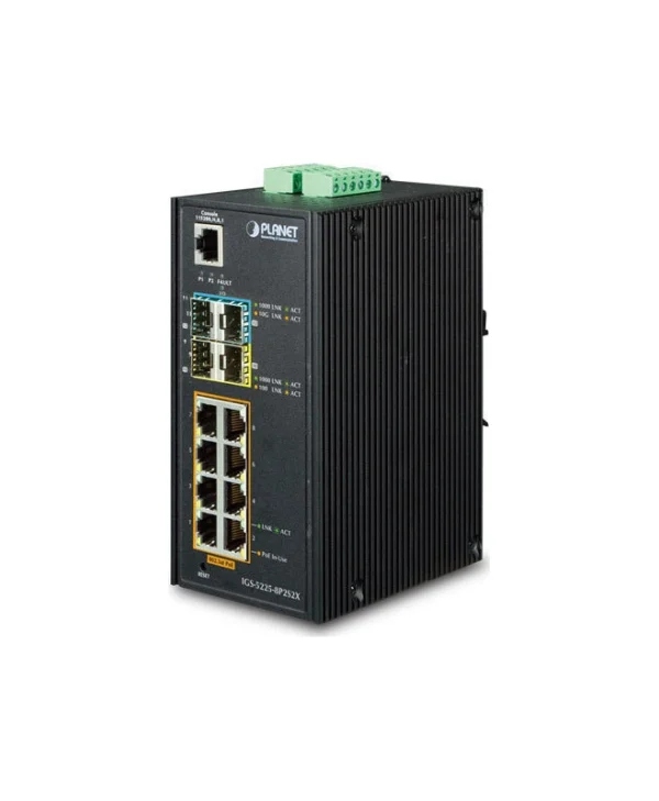 Planet IGS-5225-8P2S2X Managed L2 PoE+ Switch με 8 Θύρες Ethernet και 4 SFP Θύρες 1049812