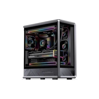 Jonsbo D401 Gaming Midi Tower Κουτί Υπολογιστή με Πλαϊνό Παράθυρο Μαύρο GEJB-189