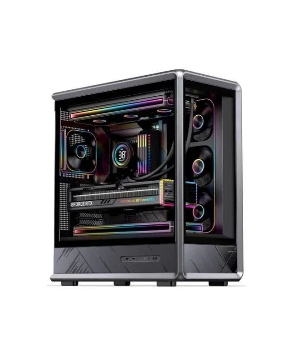Jonsbo D401 Gaming Midi Tower Κουτί Υπολογιστή με Πλαϊνό Παράθυρο Μαύρο GEJB-189