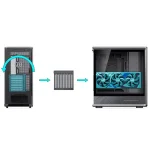 Jonsbo D401 Gaming Midi Tower Κουτί Υπολογιστή με Πλαϊνό Παράθυρο Μαύρο GEJB-189 - Image 4