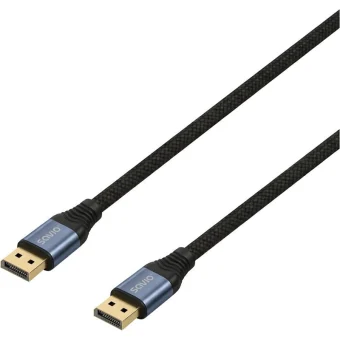 Savio Cable DisplayPort male - DisplayPort male 2m Μαύρο CL-210