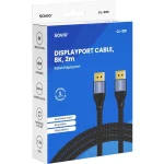 Savio Cable DisplayPort male - DisplayPort male 2m Μαύρο CL-210 - Image 2
