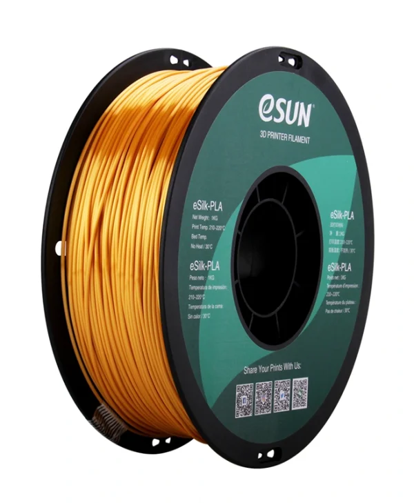 Esun PLA 3D Printer Filament 1.75mm Χρυσό 1kg EPLA-SILK-P175J1