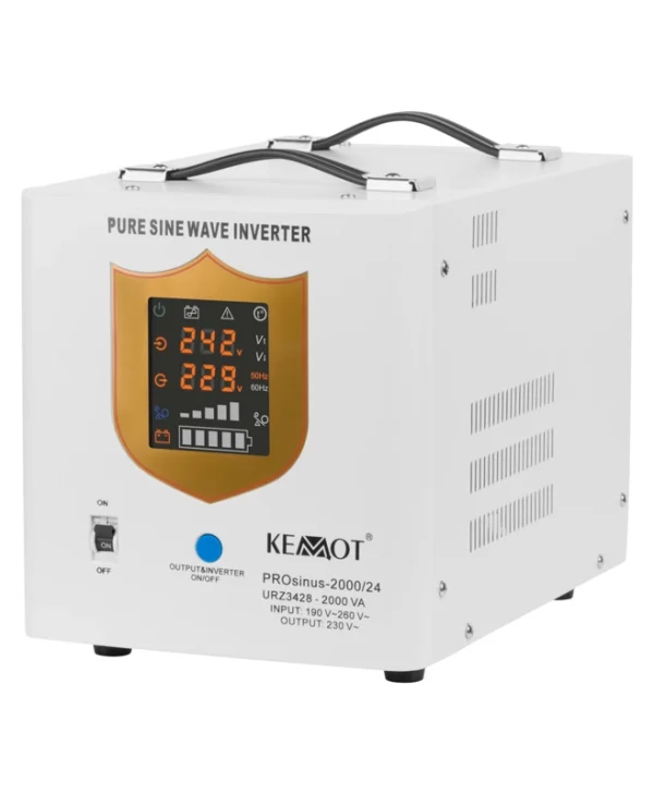 Kemot URZ3428 Καθαρού Ημιτόνου Inverter Ισχύος 1400W με Τάση Εισόδου 24V (Μονοφασικό)