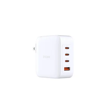 D-Link Φορτιστής Χωρίς Καλώδιο GaN με Θύρα USB-A και 3 Θύρες USB-C 100W Power Delivery Λευκός (DCP-101) DCP-101/E
