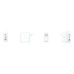D-Link Φορτιστής Χωρίς Καλώδιο GaN με Θύρα USB-A και 3 Θύρες USB-C 100W Power Delivery Λευκός (DCP-101) DCP-101/E - Image 3