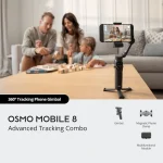 DJI Osmo Mobile 8P (Advanced Tracking Combo) Gimbal Κινητού με Σταθεροποιητή 3 Αξόνων και 10 ώρες λειτουργίας Μαύρο CP.OS.00000564 - Image 6
