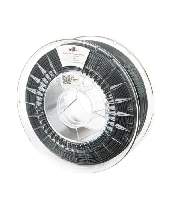 Spectrum PLA 3D Printer Filament 1.75mm Anthracite Grey 1kg 1τμχ (Spool) 80690