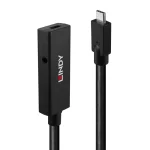 Lindy USB 3.2 Cable USB-C male - USB-C female Μαύρο 5m 43364