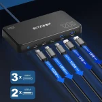 BlitzWolf Βάση Φόρτισης GaN με 2 Θύρες USB-A και 3 Θύρες USB-C 120W Power Delivery / Quick Charge 3.0 σε Μαύρο χρώμα (BW-i100) 32170570 - Image 3