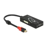 DeLock mini DisplayPort male - DVI-D/HDMI/VGA female (62855)