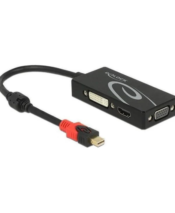 DeLock mini DisplayPort male - DVI-D/HDMI/VGA female (62855)
