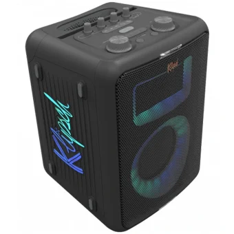Klipsch Portable Audio System Klipsch Vegas 95db Bluetooth 5.2 18-hour Battery Life Built-in Microphone Ipx4 Karaoke Black 1073414
