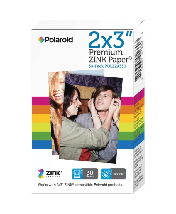 Polaroid Φωτογραφικό Χαρτί Instant A8 (5.2x7.4) για Εκτυπωτές Zink 30 Φύλλα POLZ2X330