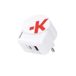 Skross Φορτιστής Χωρίς Καλώδιο με Θύρα USB-A και Θύρα USB-C 65W Power Delivery Λευκός (AC65PD) 1.302425 - Image 3