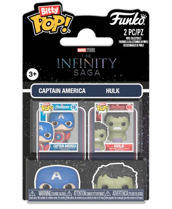 Funko Bitty Pop! Marvel: Infinity Saga - Captain America & Hulk 12τμχ 94214