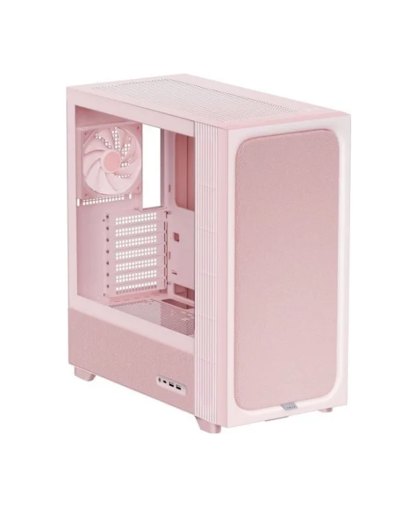 Tryx Flova F50 Gaming Midi Tower Κουτί Υπολογιστή με Πλαϊνό Παράθυρο Ροζ GETX-009