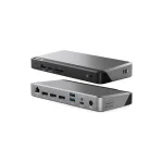 Alogic DX3 USB-C Docking Station με DisplayPort 4K PD Ethernet και σύνδεση 3 Οθονών Ασημί 293983