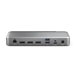 Alogic DX3 USB-C Docking Station με DisplayPort 4K PD Ethernet και σύνδεση 3 Οθονών Ασημί 293983 - Image 3