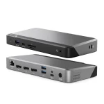 Alogic DX3 USB-C Docking Station με DisplayPort 4K PD Ethernet και σύνδεση 3 Οθονών Ασημί 293983 - Image 9