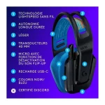 Logitech G535 Lightspeed Ασύρματο Over Ear Gaming Headset με σύνδεση 3.5mm / USB for PC 939-002219 - Image 7